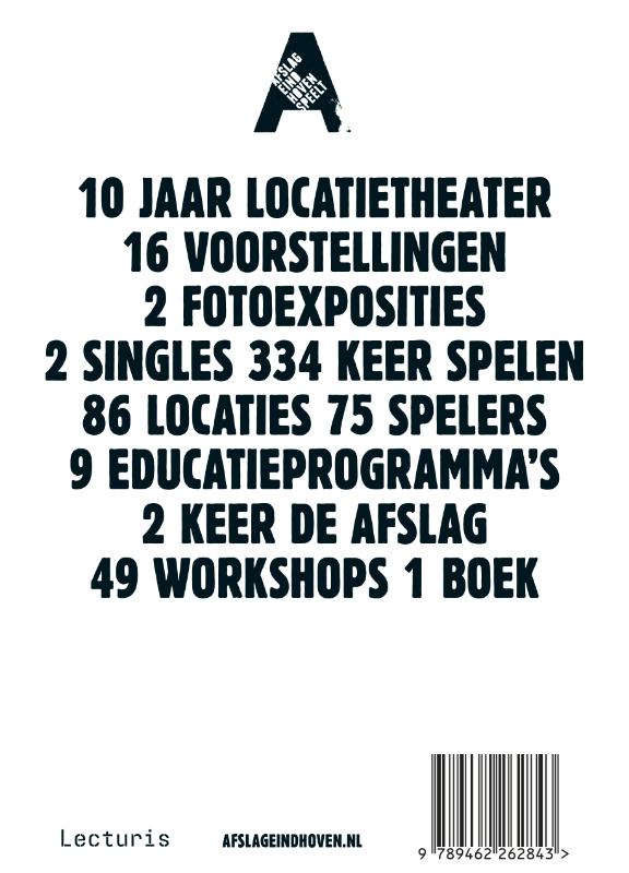 Achterkant van Afslag Eindhoven speelt