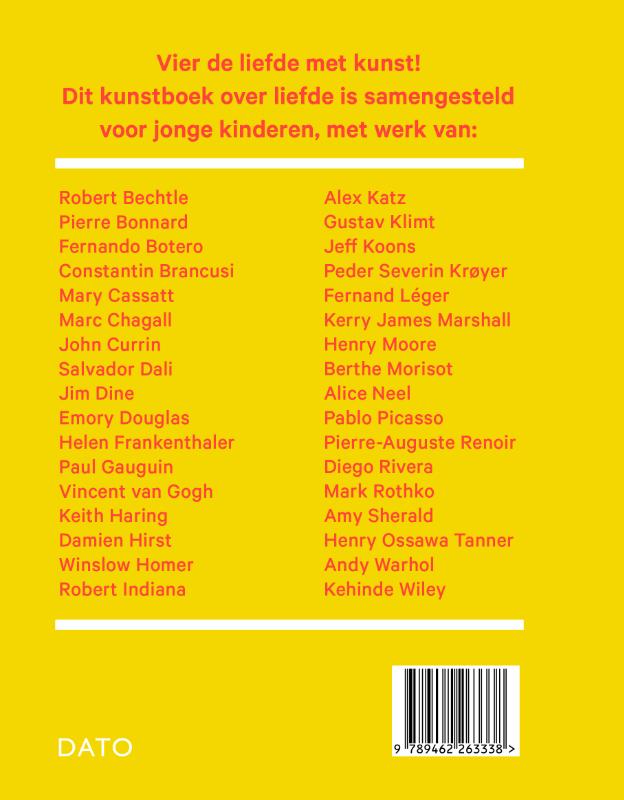 Achterkant van Mijn eerste kunstboek over liefde