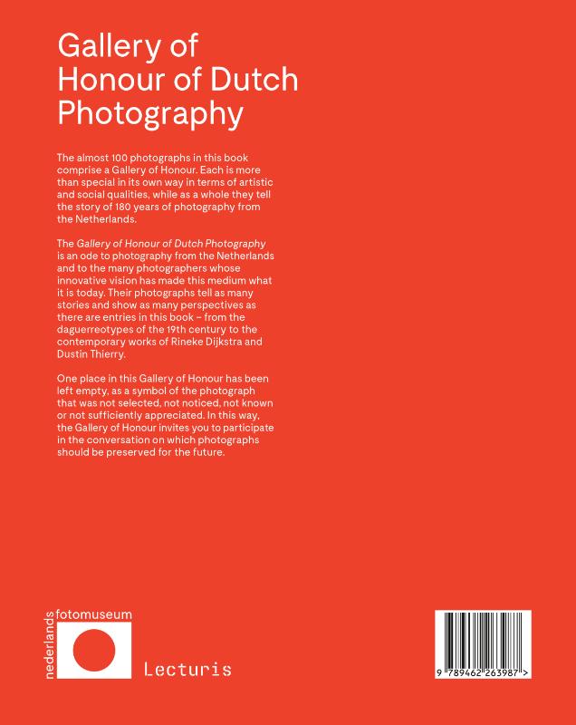 Achterkant van Gallery of Honour of Dutch Photography