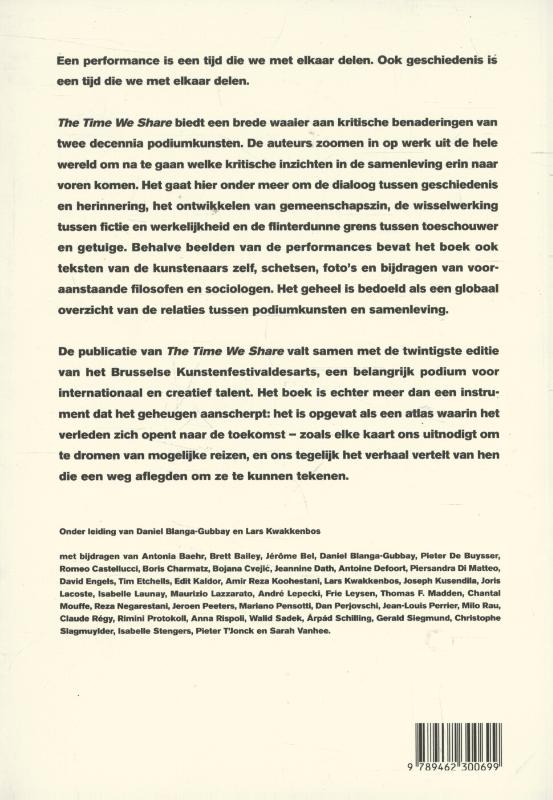 Achterkant van The time we share
