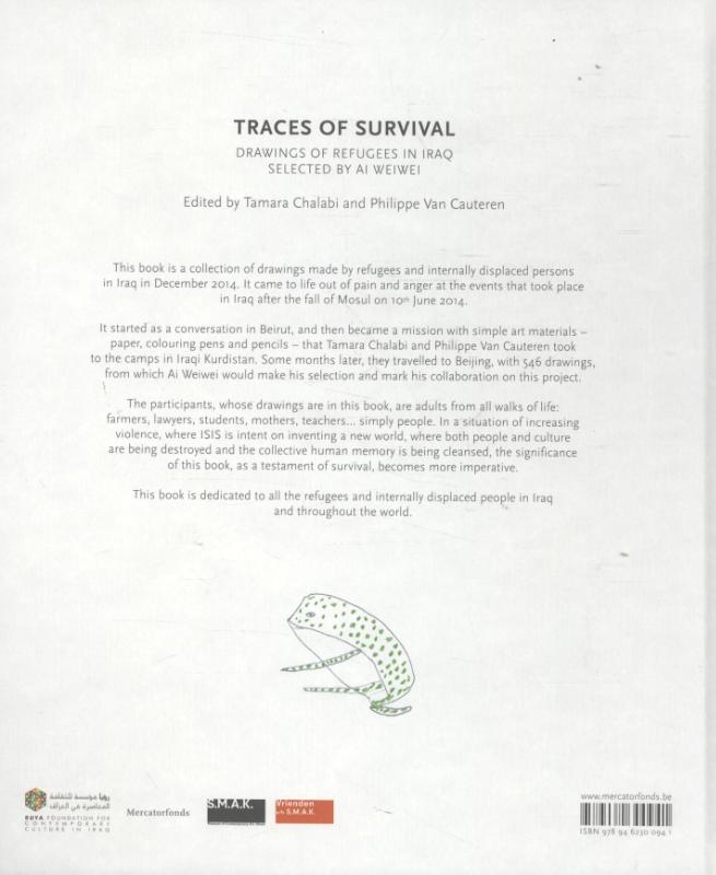 Achterkant van Traces of survival