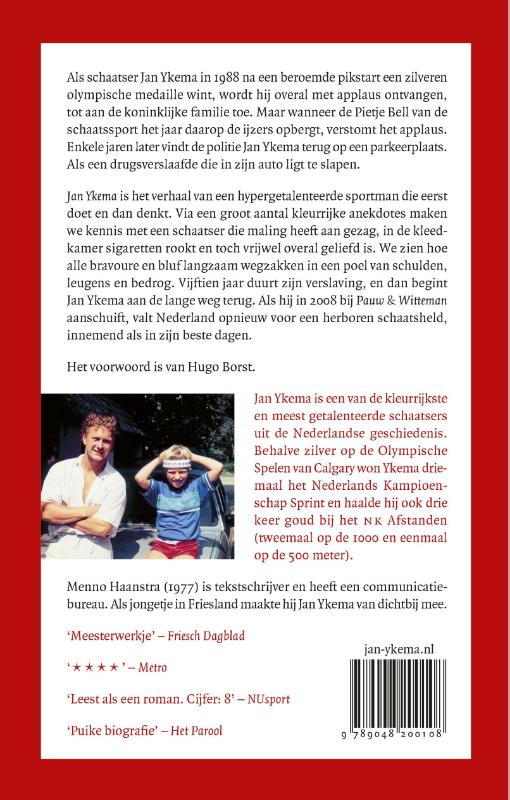 Achterkant van Jan Ykema