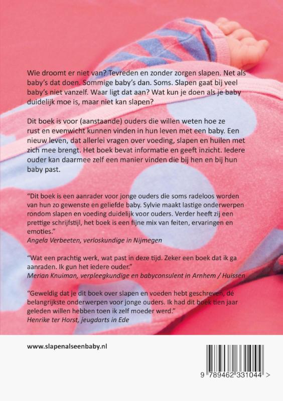 Achterkant van Slapen als een baby