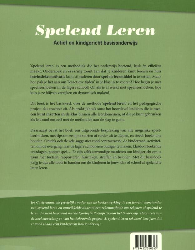 Achterkant van Spelend leren