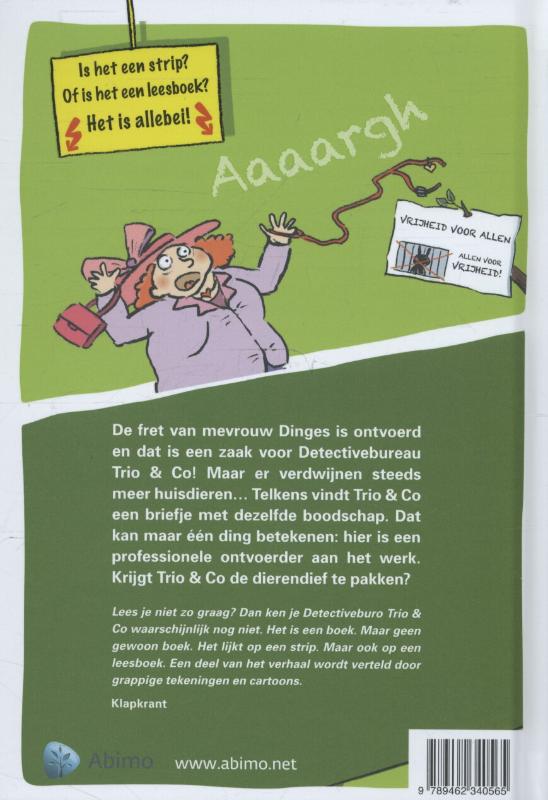 Achterkant van De dierendiefstal