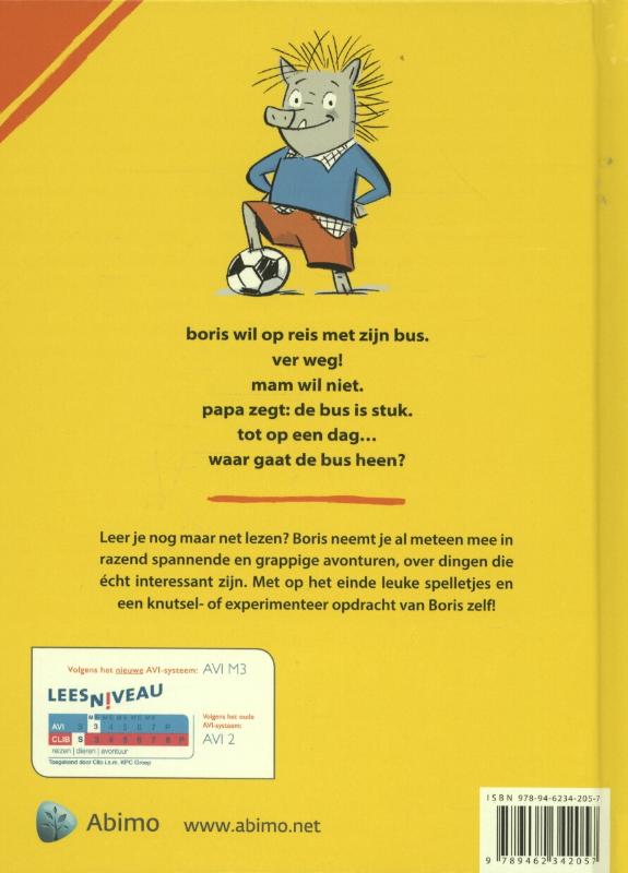 Achterkant van Boris wil op reis