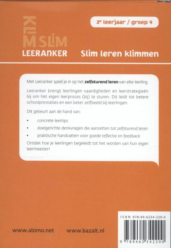 Achterkant van 2e leerjaar groep 4