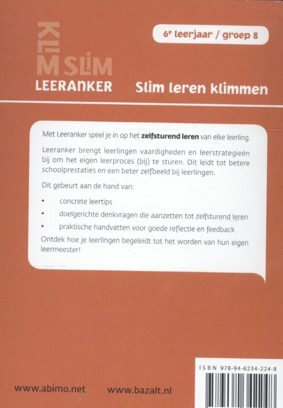 Achterkant van 6e leerjaar/groep 8