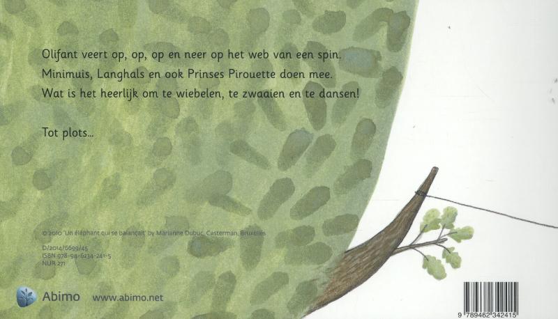 Achterkant van Dansen op een web