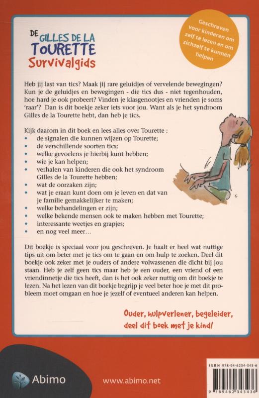 Achterkant van De gilles de la tourette survivalgids