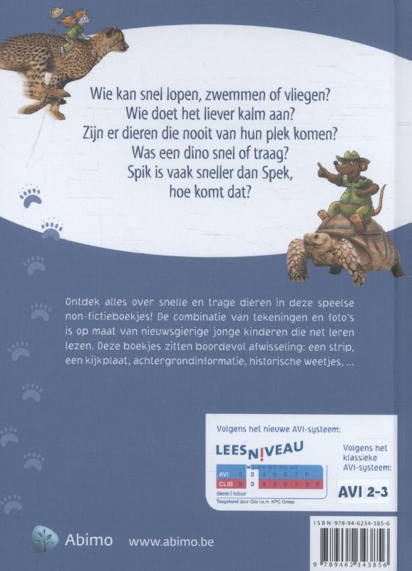 Achterkant van Snel of traag?