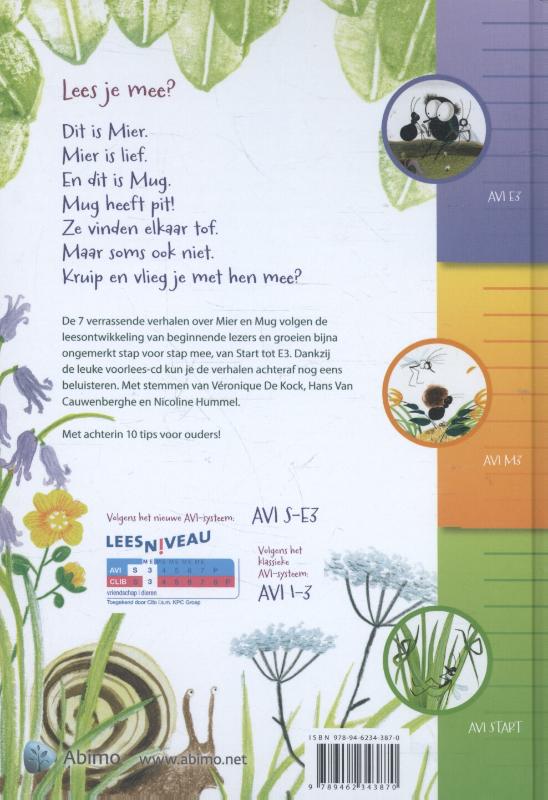 Achterkant van Ik lees graag met Mier en Mug