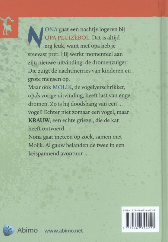 Achterkant van De dromenzuiger van opa Pluizebol