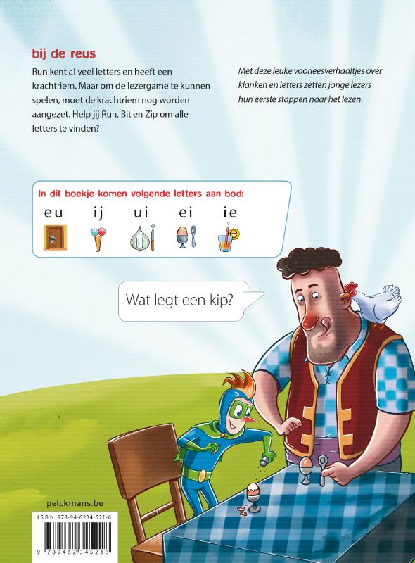 Achterkant van Bij de reus