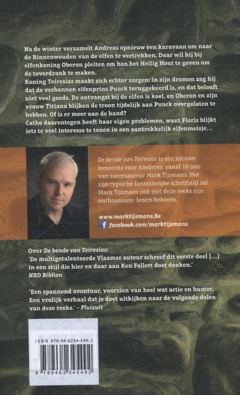 Achterkant van Het heilig hout brandt zonder pijn