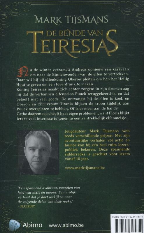Achterkant van Het heilig hout brandt zonder pijn
