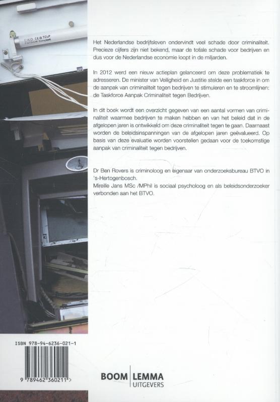 Achterkant van Criminaliteit tegen bedrijven in Nederland