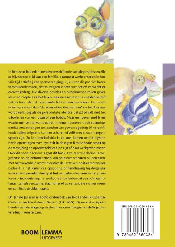 Achterkant van De kleuren van de kameleon