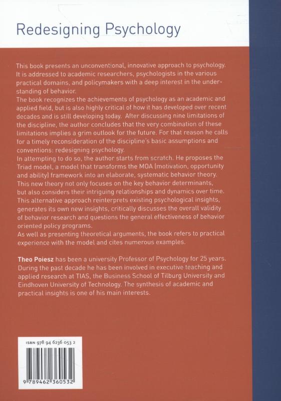 Achterkant van Rethinking psychology