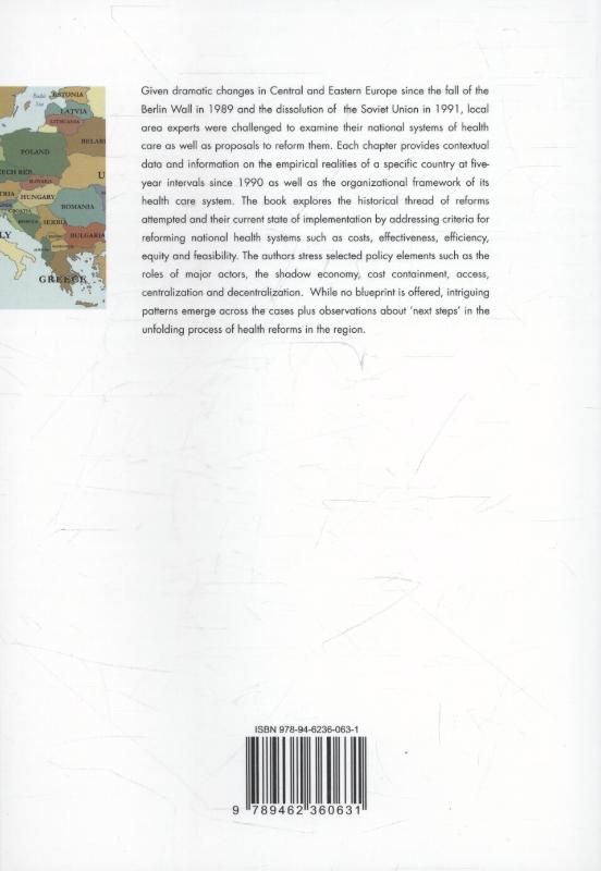 Achterkant van Health reforms in central and eastern Europe