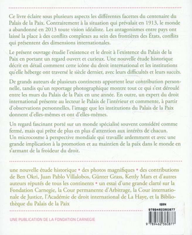 Achterkant van La construction de la Paix
