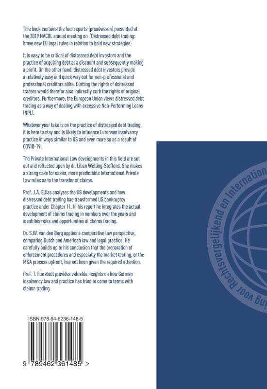 Achterkant van Distressed Debt Trading