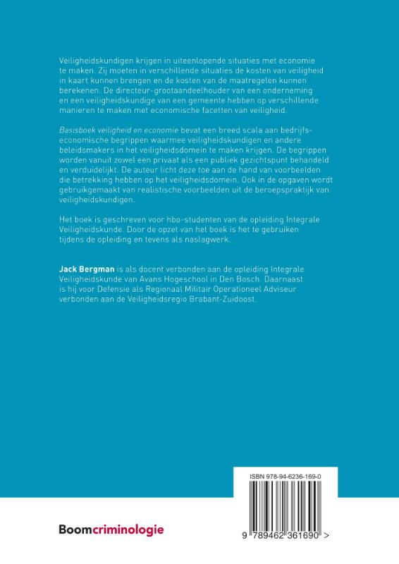 Achterkant van Basisboek veiligheid en economie