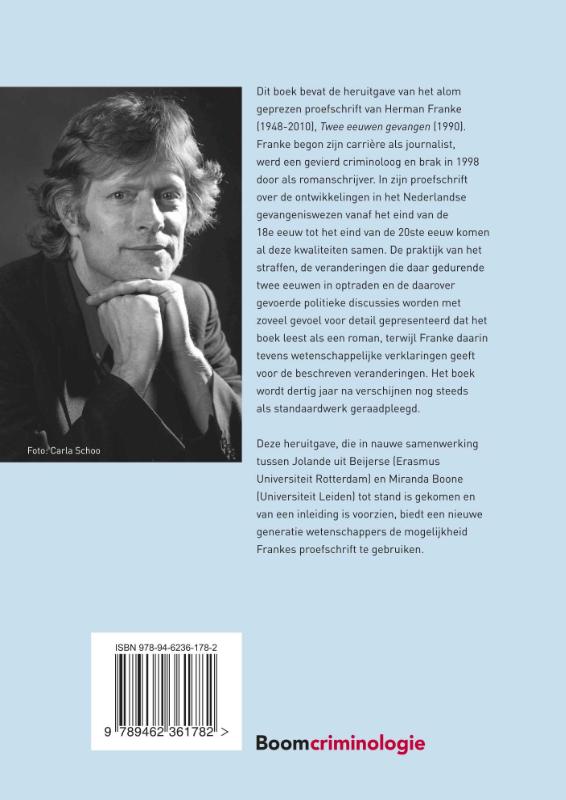 Achterkant van Twee eeuwen gevangen