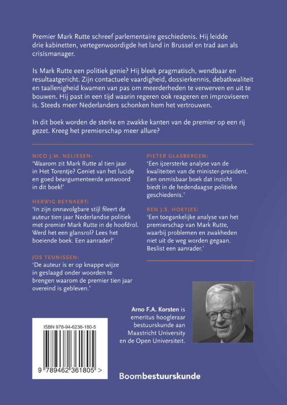 Achterkant van Tien jaar in het Torentje