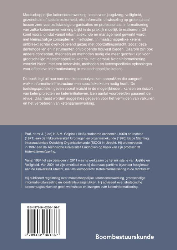 Achterkant van Keteninformatisering in kort bestek