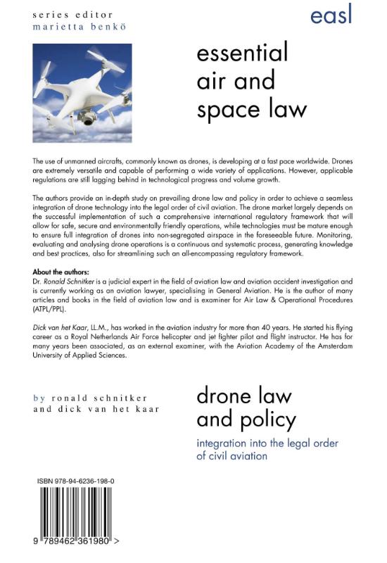 Achterkant van Drone Law and Policy