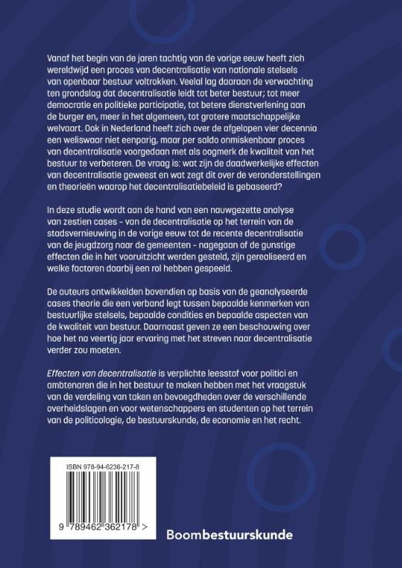Achterkant van Effecten van decentralisatie