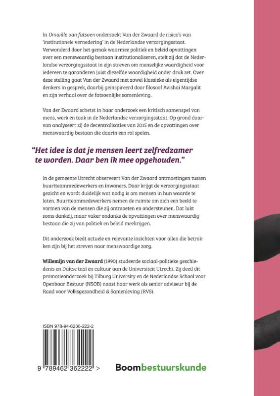 Achterkant van Omwille van fatsoen