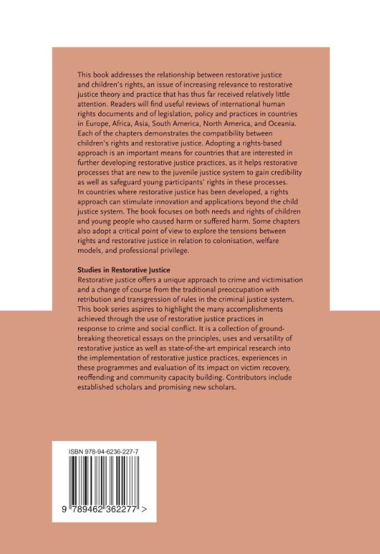Achterkant van Restorative justice from a children’s rights perspective