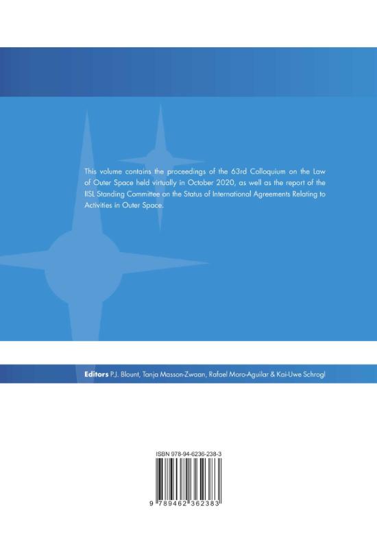 Achterkant van Proceedings of the International Institute of Space Law 2020