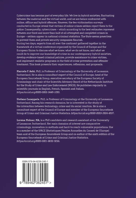 Achterkant van Measuring cybercrime in Europe: The role of crime statistics and victimisation surveys
