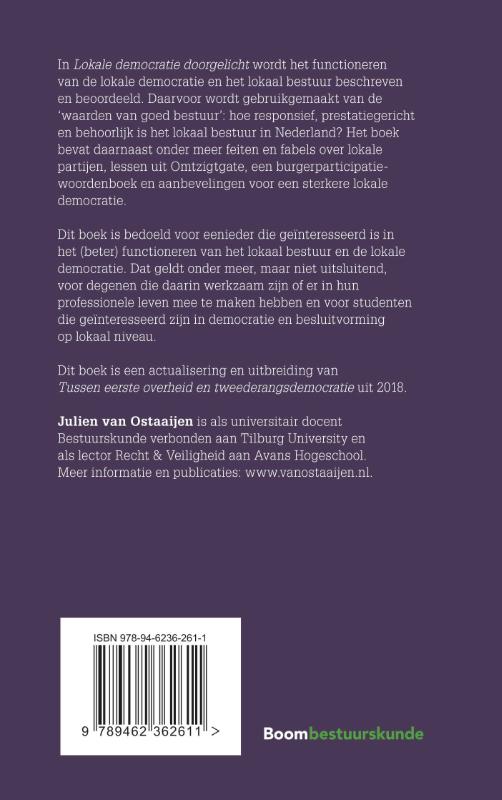 Achterkant van Lokale democratie doorgelicht