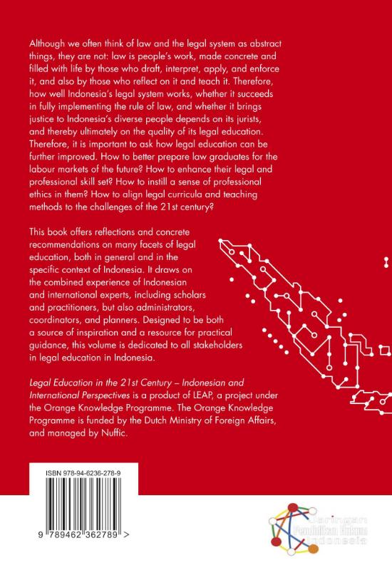 Achterkant van Legal Education in the 21st Century