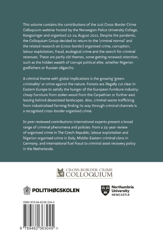 Achterkant van Narrating organised crime stories and Aristotelian principles of drama