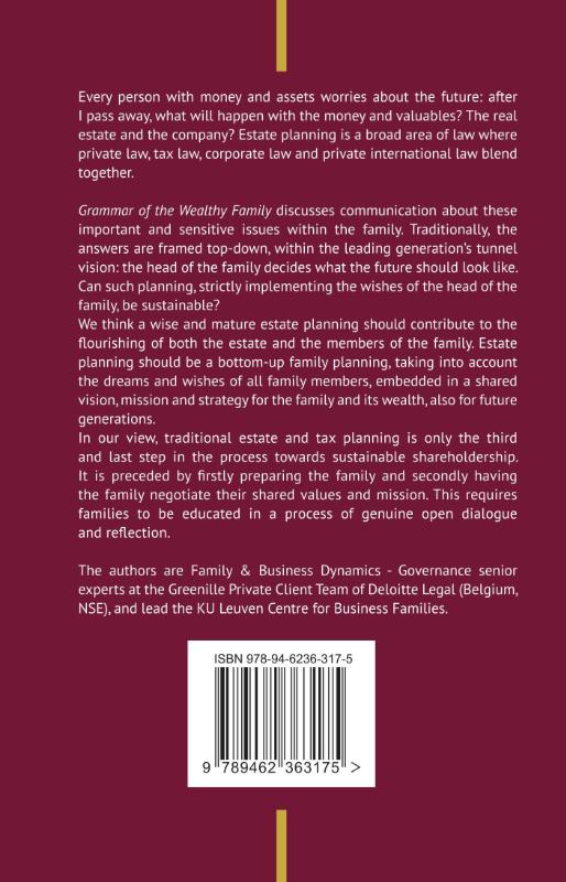 Achterkant van Grammar of the Wealthy Family