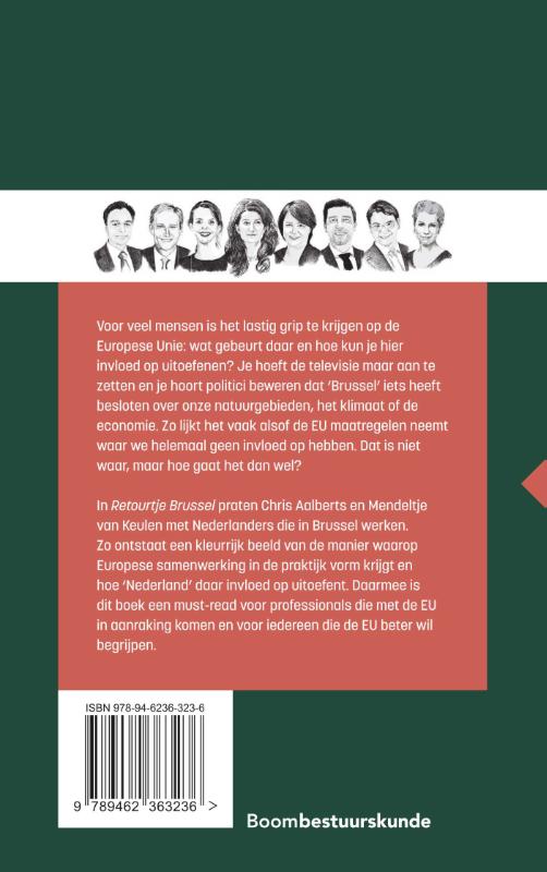 Achterkant van Retourtje Brussel