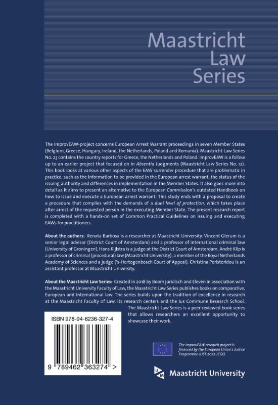 Achterkant van Improving the European Arrest Warrant