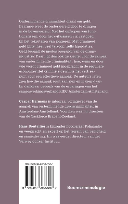 Achterkant van Strijden tegen crimineel gewin