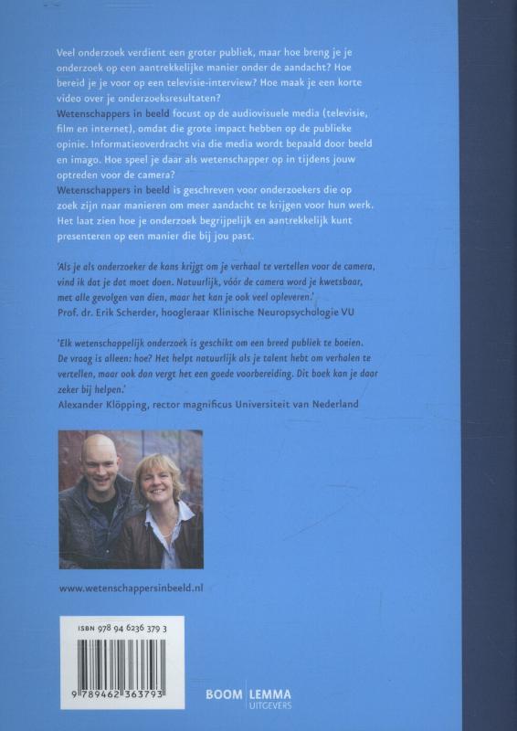 Achterkant van Wetenschappers in beeld