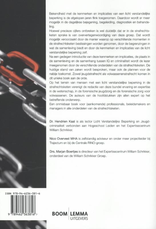 Achterkant van Beperkt in de keten