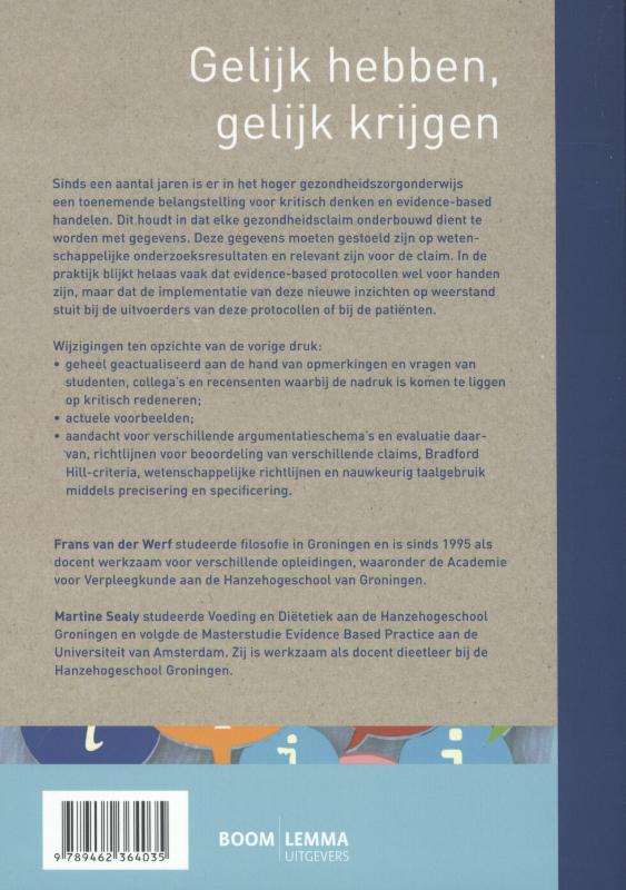 Achterkant van Gelijk hebben, gelijk krijgen