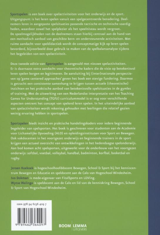 Achterkant van Sportspelen
