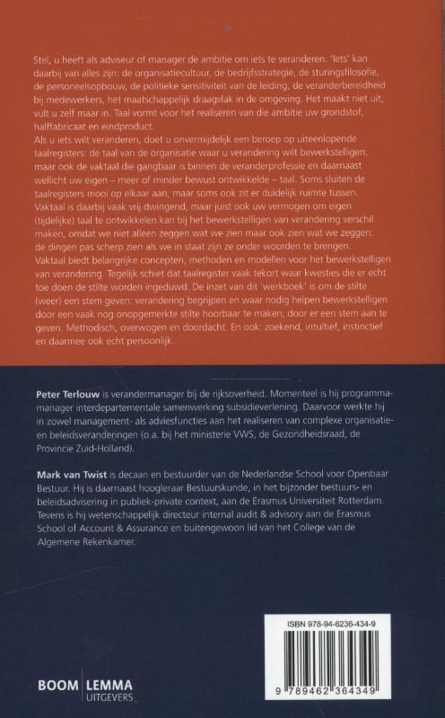 Achterkant van Hoe ruikt verandering?
