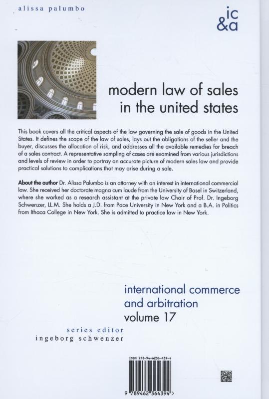 Achterkant van Modern law of sales in the United States