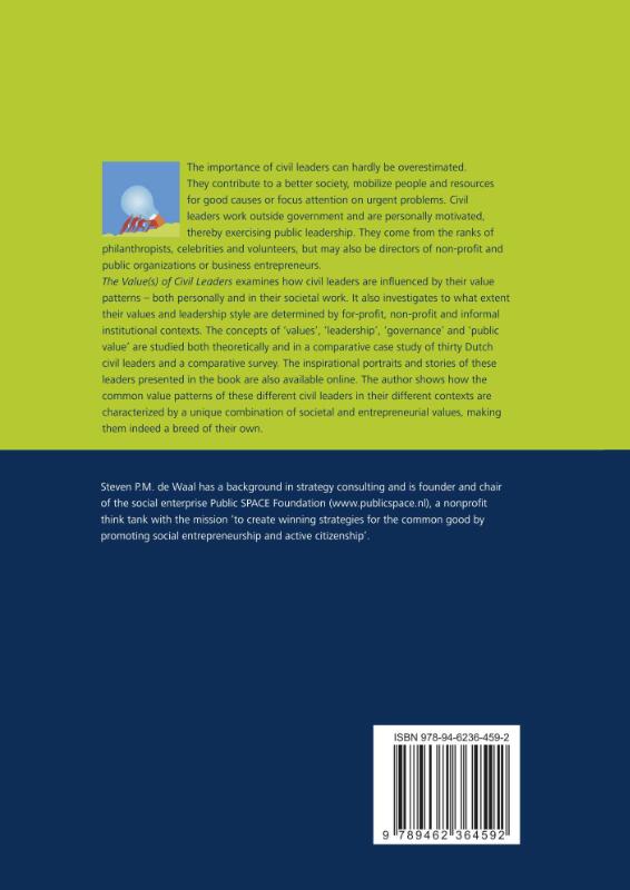 Achterkant van The value(s) of civil leaders